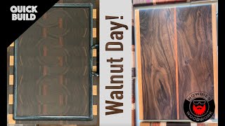 Walnut Day - Building a face grain and end grain walnut cutting board with accent wood (Quick Build)