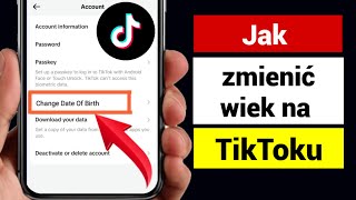 Jak zmienić swój wiek na TikToku (nowe) | Jak zmienić datę urodzenia na TikToku