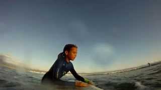 Laura Pickering surfs a wave in Santa Cruz, on GoPro -- 17 October 2015