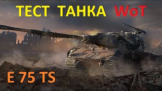 ТЕСТ ТАНКА WoT 🔥 Стоит ли покупать немецкий прем танк E 75 TS в БОНОВОМ магазине ?