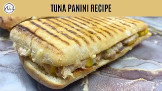 Cheesy Tuna Panini Recipe • How To Make Tuna Melt Panini • Canned Tuna Recipes • Tuna Melt Recipe