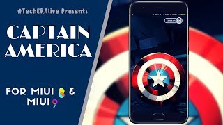 Captain America | Third Party Theme For MIUI 8 & MIUI 9