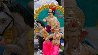 Unique Maharaj Ganesh At Dhoolpet 2023 | Dhoolpet Ganesh Making #youtubeshorts