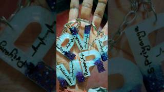 Alphabet resin keychain with name ||low cost #shortsvideo #art #resinart #craftidea #diy #