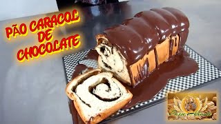 PÃO CARACOL DE CHOCOLATE