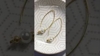 #tutorials DIY beautiful jewelry made from a piece of wire and a bead