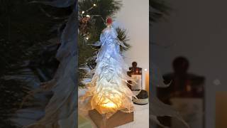 DIY a light CHRISTMAS tree with UV Resin #diy #resinart #christmastree #christmasdecor