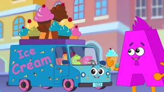 Wheels On The Ice Cream Truck : Yum Yum & More Vehicles Rhymes for Babies