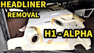 Hummer H1 Alpha Headliner Removal