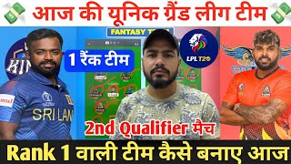 JK vs KFL Dream11 Prediction ! Jaffna Kings vs Kandy Falcons Dream11 Team ! JK vs KFL Dream11