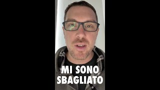 Mi sono SBAGLIATO