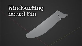 Centre fin for racing windsurfing board - 3D Scan Revopoint POP 2