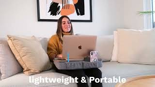 HUANUO Portable Lap Laptop Desk with Pillow Cushion