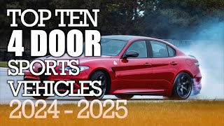 Top Ten Best 4-Door Sports Cars for 2024 and 2025!