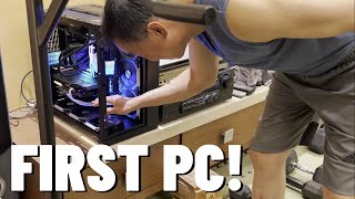 Surprising My Dad With A NEW CUSTOM RGB PC! - My First Ever Gift To Him!