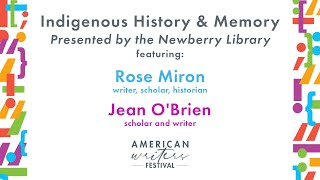 Indigenous History & Memory - Rose Miron & Jean O'Brien