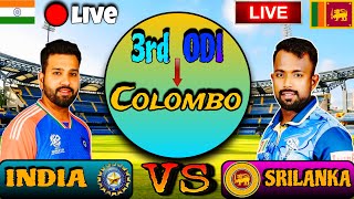 🔴LIVE : India Vs Sri Lanka 3rd ODI Match | Today Live Match | Hindi | IND vs SL Live Match Today