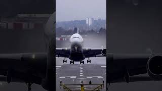 A380 Emirates Wet Departure @ BHX#shorts  #aviation #birminghamairport