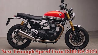 1,200 cc | Weight: 216 kg | 105 Hp | Seat: 810 mm | New Triumph Speed ​​​​Twin 1200 RS 2025