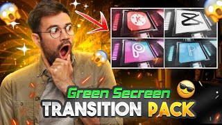 Green Screen 3D Transition Overlays Pack Free 🔥 | 20+ Different Mobile apps Transition overlay