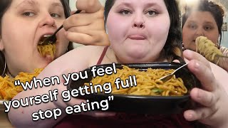 Amberlynn Reid Saying She's Full But She Doesn't Stop Eating