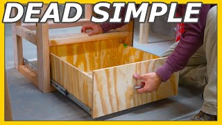 Making a drawer is easy, but you can still make mistakes installing it!