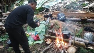 Pork lovers gathering in the forest 😅 not a mukbang