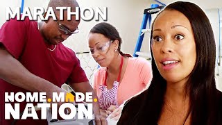 COUPLES FACE-OFF TO BUILD THE BEST HOUSE *Marathon* | House vs. House | Home.Made.Nation