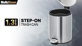 MoNiBloom - Effortless Waste Disposal with a Step-On Trash Can – Hygiene at Your Feet - A47-TB-007