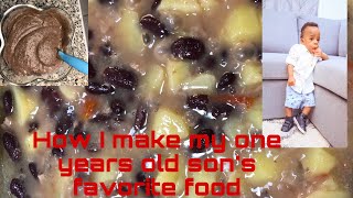 Baby food ( how I make my one year old son’s favorite meal) #cameroonianbaby #babyfood #mummy