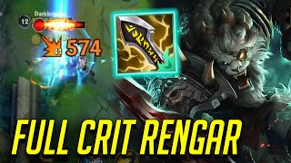 WILD RIFT RENGAR FULL CRIT BUILD GOING CRAZY