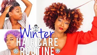 Winter Natural Hair Routine | Dry Hair Wash Day: Pre Poo + Shampoo + Deep Condition | African Pride