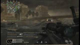 Call of Duty 4 -  Team Deathmatch 26 (Barrett .50cal)