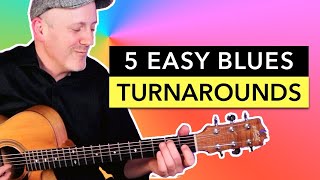 5 BLUES Turnarounds for Fingerstyle Guitar | Adam Rafferty Guitar Lesson