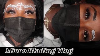 VLOG: First Time Ever Doing Microblading and Shading On My Eyebrows 😍