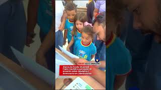 ALUNOS DA ESCOLA MUNICIPAL PADRE CANDINHO APRENDEM SOBRE PROCESSO ELEITORAL EM JABOTICATUBAS