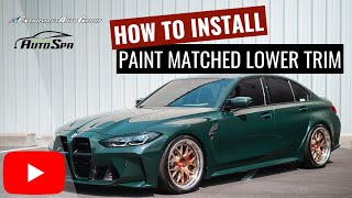 How to Install Paint Matched Lower Trim | BMW G80 M3