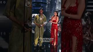 Rema and Selena Gomez wins VMA best afrobeats song 👑 #rema #selenagomez #vmas2023 #shorts #calmdown