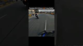 Yamaha R15 V3 Stunt 🔥 CrazyRaider||#youtubeshorts #motovlog#bikelover #ride