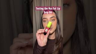 Testing the Nyx Fat Lip Drip Oil💋 #beautyreview #lipoil #nyxcosmetics #nyxlipoil #affordablemakeup