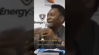 Primeiro tem que ser melhor que Neymar, que não é ainda - Rei PELÉ #neymar #messi #reipelé