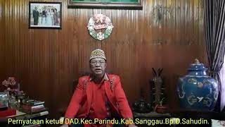 Pernyataan Sikap Ketua DAD Kec. Parindu Kab. Sanggau