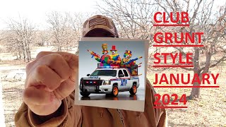 Club Grunt Style Shirt Unboxing January 2024