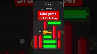 3 October hamster Kombat mini game | today mini game hamster Kombat #hamsterkombatminigame