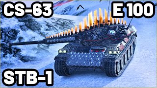 STB-1, E 100 & CS-63 | WOT Blitz Pro Replays