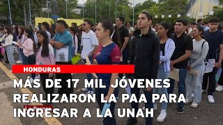 Más de 17 mil jóvenes realizaron la PAA para ingresar a la Unah