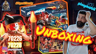 Novelmore 🏰 Εκπαίδευση δράκων του Burnham 🐉 70226 🔥 Kaboom 🧨 70228 🎆 Playmobil Unboxing