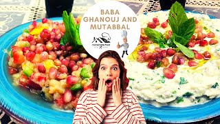 How to make Baba Ghanouj and Mutabbal - How to Make Roasted Eggplant Dip recipe