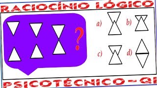 Raciocínio Lógico Figuras Sequências Psicotécnicos QI Quociente de Inteligência Detran Concursos RLM