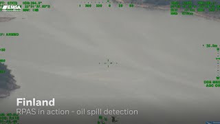 RPAS detecting an oil spill in Finland